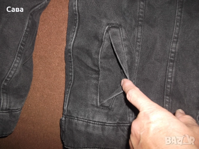 Зимно дънково яке ASOS  мъжко,М, снимка 3 - Якета - 52267934