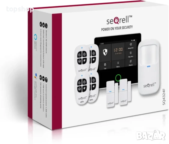 НОВА безжична домашна алармена система seQrell GSM 4G и WiFi, със сензорен екран, батерия 1500mAh..., снимка 8 - Други - 50556192