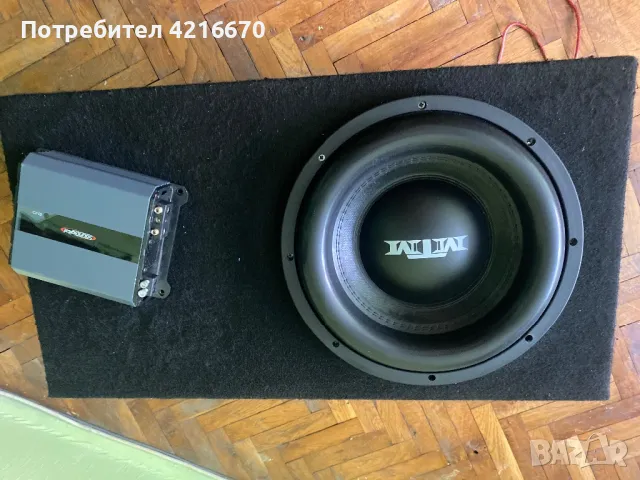 бас каса MTM Audio 3-Series W312D2-Plus с усилвател Soundigital 1600w, снимка 1