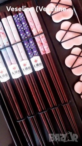 Японски сет за суши - ПРИБОРИ - БАМБУК И КЕРАМИКА, снимка 4 - Прибори за хранене, готвене и сервиране - 53902640