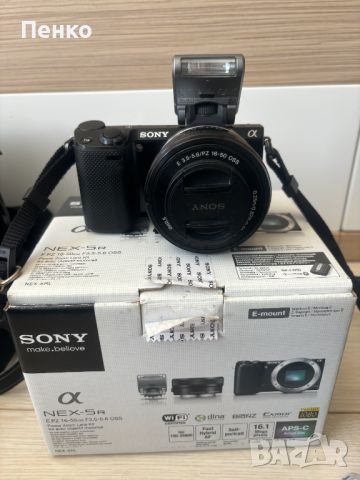 фотоапарат Sony NEX-5R, снимка 7 - Фотоапарати - 45482098