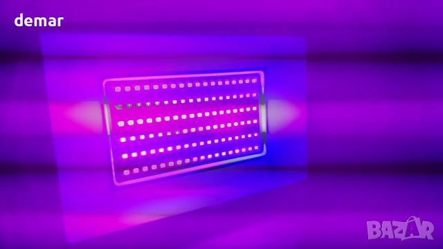 Lightasea LED 100W UV черна светлина, ултравиолетова, 385-400nm, IP66, снимка 10 - Лед осветление - 44989433