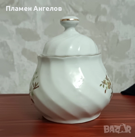 Стар Български порцелан - захарница, снимка 7 - Антикварни и старинни предмети - 52843876