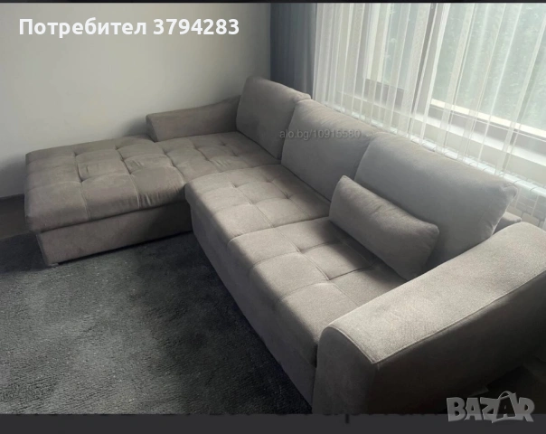 Ъглов диван, снимка 3 - Дивани и мека мебел - 53587710