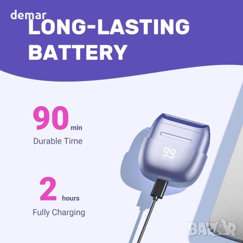 Електрическа самобръсначка за жени, водоустойчива за мокро и сухо бръснене, снимка 7 - Електрически самобръсначки - 53531605