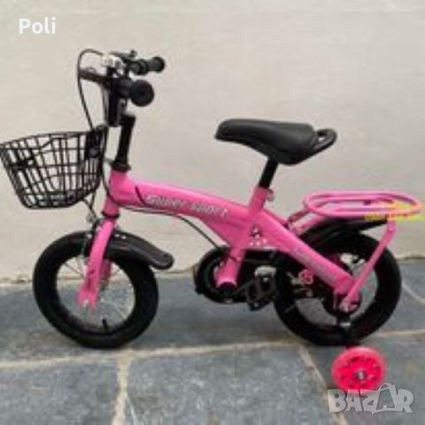 Детски велосипед с противоплъзгащи се гуми и светещи помощни колела. Инчове: 12, 14 или 16 , снимка 8 - Велосипеди - 45094664
