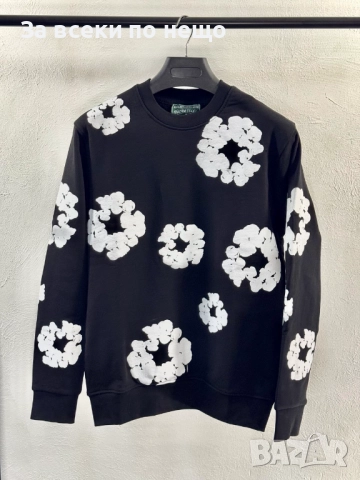 Мъжка Черна Блуза С 3D Щампа С Дълъг Ръкав Луис Витон Код V.B.65