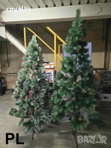 Коледни елхи с бели връхчета – различни размери, снимка 8 - Декорация за дома - 52238364