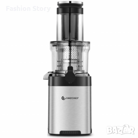 Сокоизстисквачка AMZCHEF ZM1902 с фин двуслоен филтър – повече сок, по-малко шум и нула капки, снимка 7 - Сокоизстисквачки и цитрус преси - 51946627