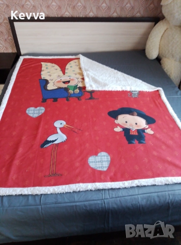 Шерпа одеяло с еко вълна 5, снимка 4 - Олекотени завивки и одеяла - 52676281