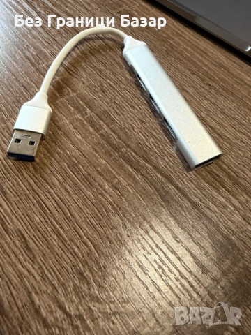 Нов USB 3.0 HUB A-809 – 4 Порта, Високоскоростен USB Разклонител за Лаптоп и Компютър, снимка 3 - Друга електроника - 53467929