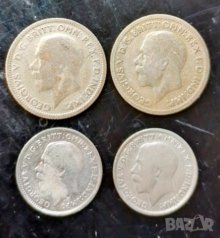 Лот Великобритания сребро, снимка 2 - Нумизматика и бонистика - 52917459