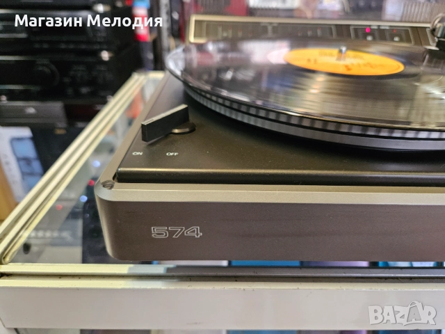 Грамофон Philips 574 Type - 22 AF 574/00 В отлично техническо и визуално състояние. Има вграден усил, снимка 6 - Грамофони - 52638817