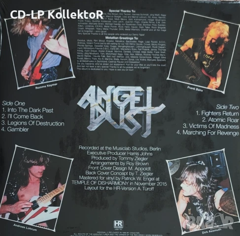 Нов Vinyl (Angel Dust - Into the Dark Past), снимка 2 - Грамофонни плочи - 51121086