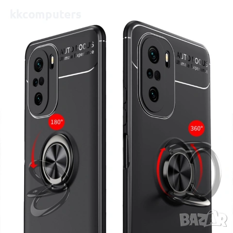 Xiaomi Poco F3 Redmi K40 Pro / Redmi K40 Mi 11i Удароустойчив Metal Ring Калъф и Протектор, снимка 3 - Калъфи, кейсове - 53197555