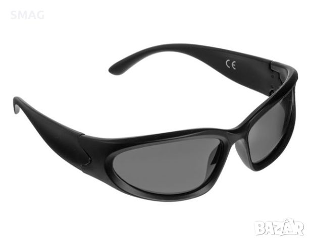 Слънчеви очила Мъжки черна матова рамка черни стъкла