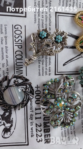 Ретро брошки в безупречно състояние , снимка 8 - Антикварни и старинни предмети - 53843432