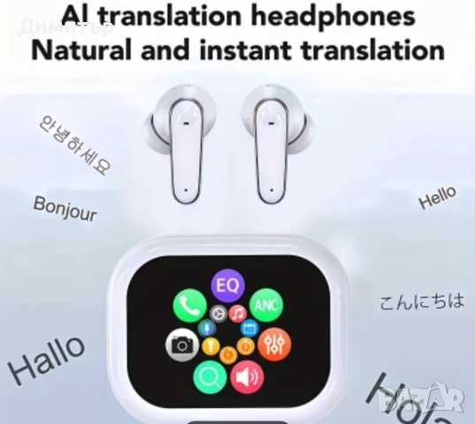Безжични слушалки с Al за реално време с превод, снимка 3 - Слушалки и портативни колонки - 52494356