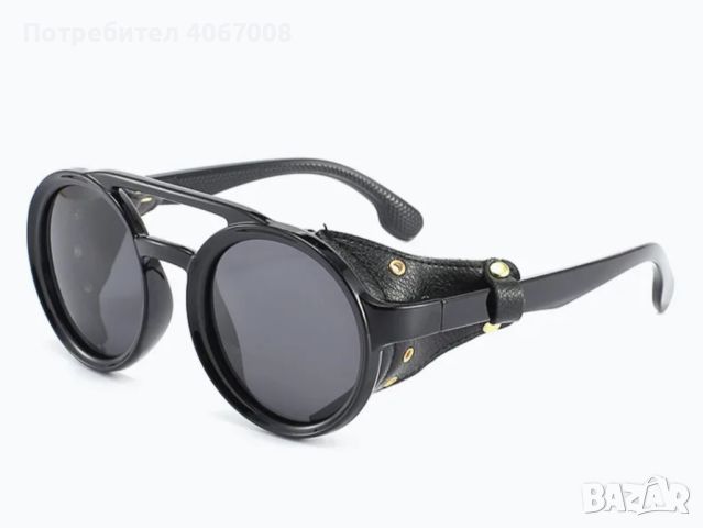 Слънчеви очила Авиатор с кожа отстрани - реф. код - 1011, снимка 4 - Слънчеви и диоптрични очила - 45288594