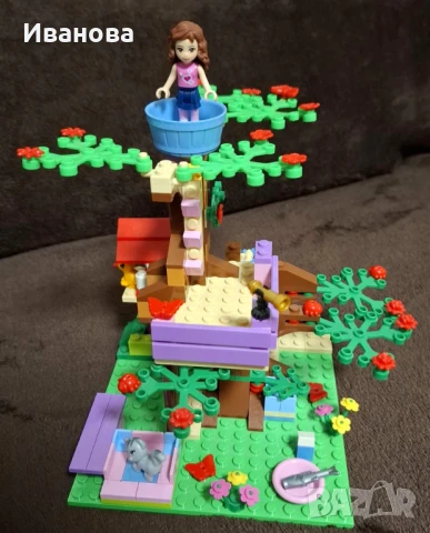 ЛЕГО ФРЕНДС- Дървестната Къща на Оливия-3065, снимка 2 - Конструктори - 51236743