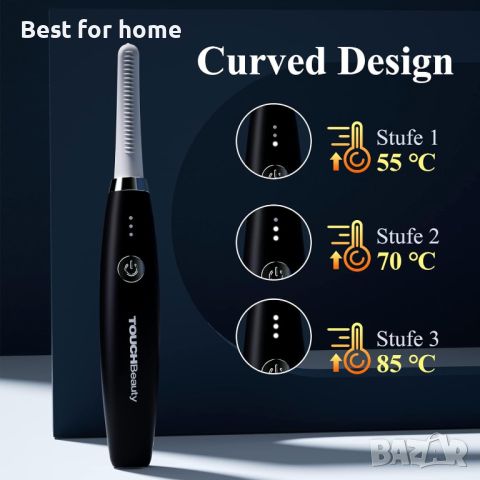 Уред за грижа за вежди и мигли TOUCHBeauty Heated Eyelash Curl   , снимка 4 - Други - 45790895