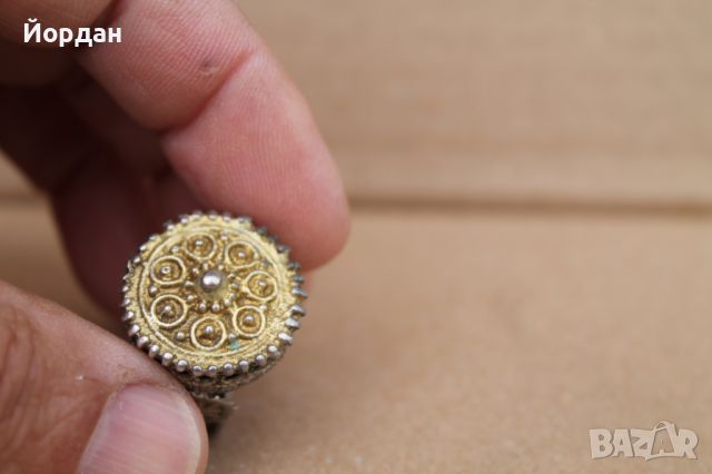 Възрожденски сребърен пръстен, снимка 7 - Антикварни и старинни предмети - 45683647