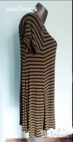 Два броя / Еластична рокля тип туника на райета "love FIRE" и "Old navy" by Gap , снимка 13 - Рокли - 30343488