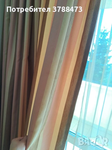 Луксозни хотелски завеси/пердета с прозрачно перде (комплект от 3 части), снимка 2 - Пердета и завеси - 54237307