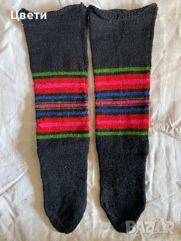 Автентични, вълнени чорапи за носия от Плевенския регион. ❤️, снимка 1 - Антикварни и старинни предмети - 45237207