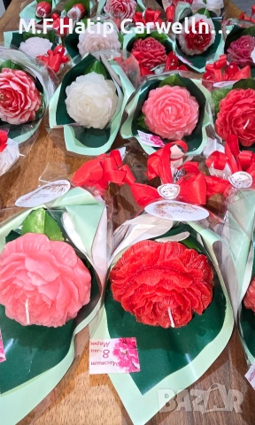 ръчно изработени сапунени рози🌹🌹🌹🎀, снимка 3 - Декорация за дома - 53422728