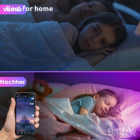 HOVVIDA LED лента 5 м, 30 светодиода/метър, 1 x 5 м, 150 светодиода, RGB LED лента , снимка 7 - Лед осветление - 53475928