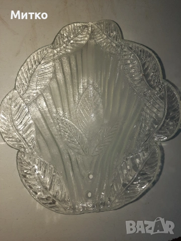 Стъклени орнаменти тип чашки с форма на листа за полилей, снимка 3 - Други - 53748844