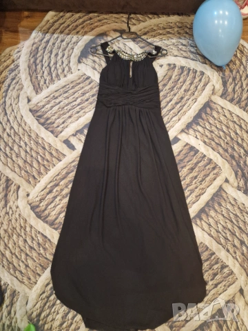 Официална дълга черна рокля, снимка 4 - Рокли - 54014248