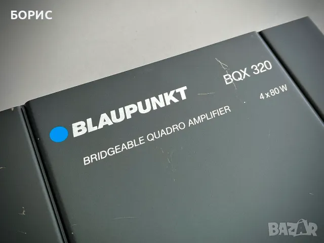 Усилвател BLAUPUNKT BQX 320 (4 x 80 W / 2 x 160 W), снимка 1 - Ресийвъри, усилватели, смесителни пултове - 47037492