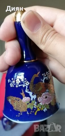 Невероятно Красиви Японски Порцеланови Звънче и Ваза, снимка 2 - Вази - 46088391