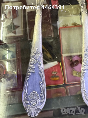 Сребърни лъжици , снимка 2 - Антикварни и старинни предмети - 51516804