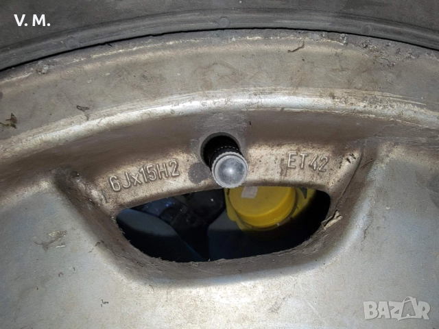 Audi A6 195/65/R15 Kleber зимни гуми с алуминиеви джанти, снимка 3 - Гуми и джанти - 52591154