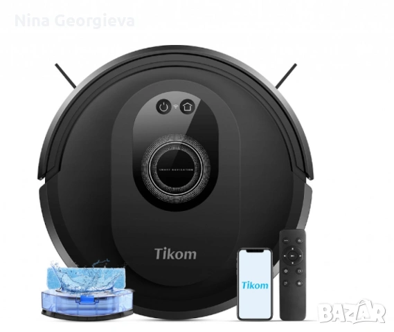 Tikom G8000 Max – робот прахосмукачка, която чисти вместо теб, снимка 2 - Прахосмукачки - 53851637