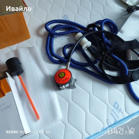 Продавам чисто нов компресор за гмуркане ! с едно зареждане 2-3 часа ! До 10 м . дълбочина !, снимка 7 - Водни спортове - 50858310