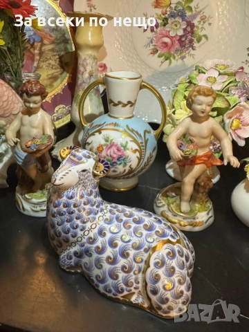 A Royal Crown Derby England  paperweight modelled as a ram/  Circa 1988 Код P1643, снимка 12 - Декорация за дома - 52932793