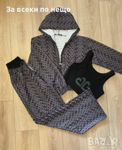 Дамски Комплект От Три Части - Налични Различни Цветове Код Amel-Rea22, снимка 2 - Спортни екипи - 53838884