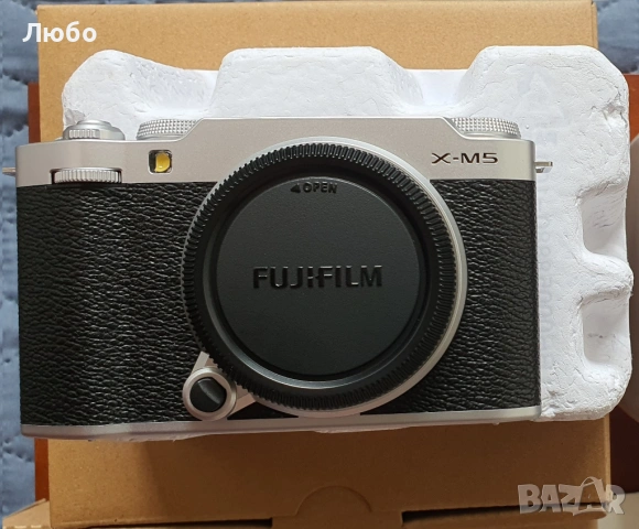 Fujifilm X-M5 , 26.1MP, 6.2K ( тяло ) – Нова (Silver)