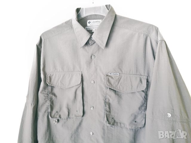 Columbia GRT Outdoor Hiking Trek Shirt / L-XL* / мъжка риза лятна с дълъг ръкав / състояние: отлично, снимка 11 - Ризи - 45278475