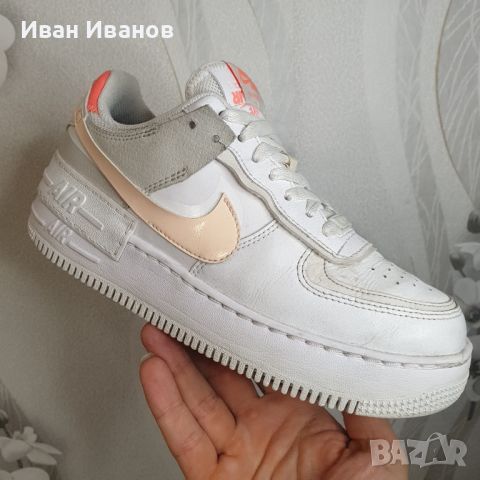 оригинални маратонки NIKE AIR FORCE 1 PIXEL CRIMSON номер38,5-39, снимка 10 - Маратонки - 42609437