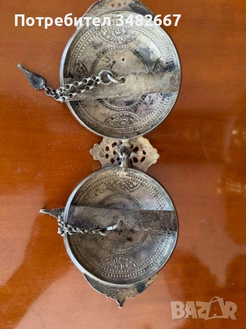 сребърна пафта с позлата, снимка 2 - Антикварни и старинни предмети - 54174805