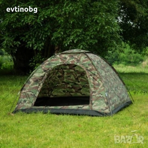 Камуфлажна, четириместна, водонепромокаема палатка 208 X 208см, снимка 7 - Палатки - 54099833