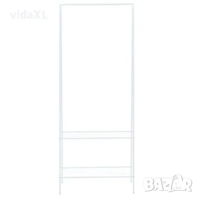 vidaXL Щендер за дрехи, 59x35x150 см, бял（SKU:246725）, снимка 2 - Други - 49298027