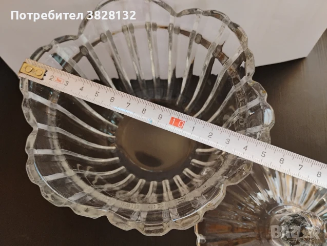 стъклена захарница или бонбониера, снимка 4 - Аксесоари за кухня - 50940417