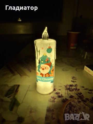 Декоративни коледни свещи, снимка 2 - Декорация за дома - 52620413