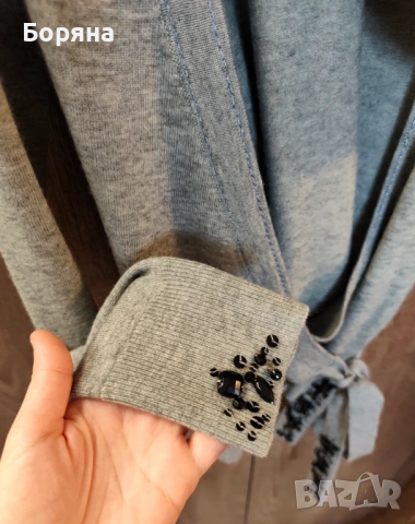 Vero Moda нова с етикет жилетка от фина вълна с черни камъни, снимка 7 - Жилетки - 54079759